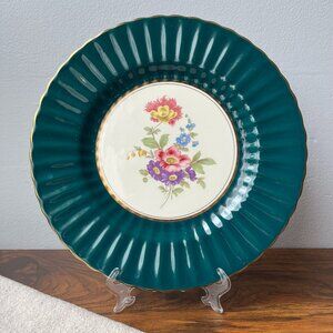 Wade England Royal Victoria Blue Floral Display Collectible Plate Botanical